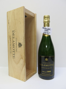 Delamotte Blanc de Blancs Champagne, 1999, 750ml, Comes with Branded Wooden Box.