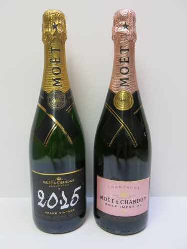 2 x Assorted Bottles of Moet & Chandon Champagne, 750ml.