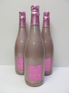 3 x Bottles of Carbon Rose Champagne, 750ml.