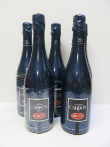 5 x Bottles of Carbon Bugatti Champagne, 750ml.