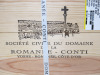 3 x Bottles of Domaine de la Romanee-Conti Echezeaux Grand Cru Red Wine, 2020, 750ml, Comes in Sealed Wooden Crate. - 2