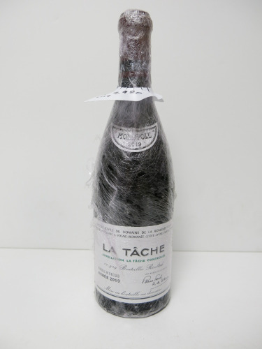 La Tache Civile Du Domaine De La Romanee-Conti Annee, Red Wine, Bottle No 08128, 2019, 750ml.