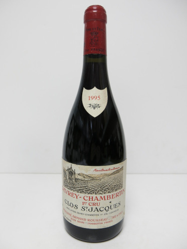 Clos St Jacques Gevrey Chambertin 1er Cru Red Wine, 1995, 750ml.