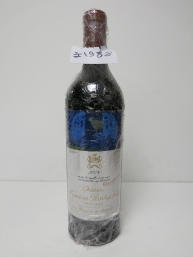 Chateau Mouton Rothschild Pauillac Red Wine, 2008, 750ml.