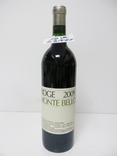 Ridge Monte Bello Estate Red Wine, 2009, 750ml.