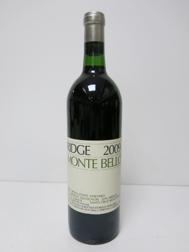 Ridge Monte Bello Estate Red Wine, 2009, 750ml.