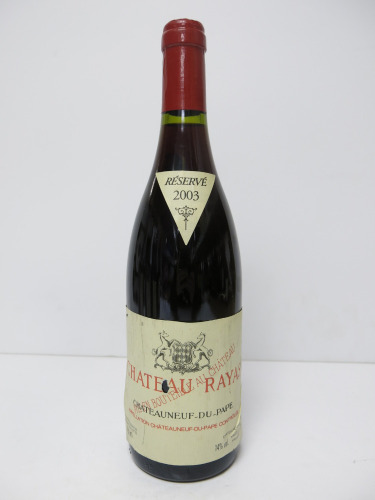 Chateau Rayas Chateauneuf du Pape Red Wine, 2003, 750ml.