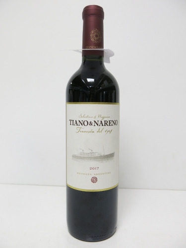 Tiano & Nareno Mendoza Argentina Red Wine, 2017, 750ml.