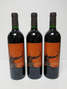 3 x Bottles of Ulysses Napa Valley Red Wine, 2014, 750ml.