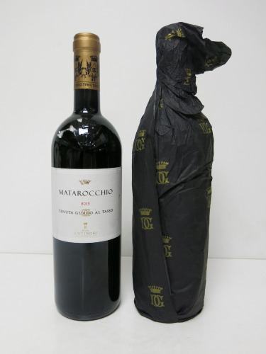 2 x Bottles of Matarocchio Bolgheri Superiore Red Wine, 2015, 750ml.