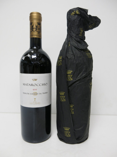 2 x Bottles of Matarocchio Bolgheri Superiore Red Wine, 2015, 750ml.