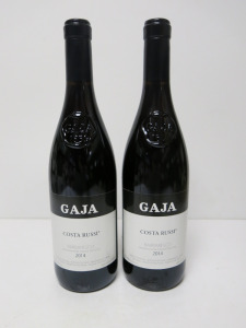 2 x Bottles of Gaja Costa Russi Barbaresco Red Wine, 2014, 750ml.
