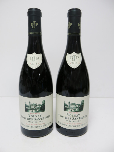 2 x Bottles of Domaine Jacques Prieur Grand Vin de Bourgogne Red Wine, 2015, 750ml.