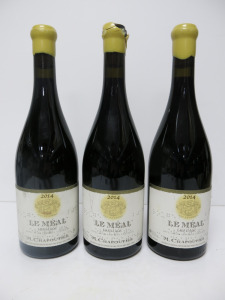 3 x Bottles of M.Chapoutier Le Meal Ermitage Red Wine, 2014, 750ml.