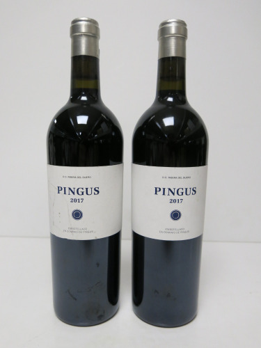 2 x Bottles of Pingus Ribera del Duero Red Wine, 2017, 750ml.