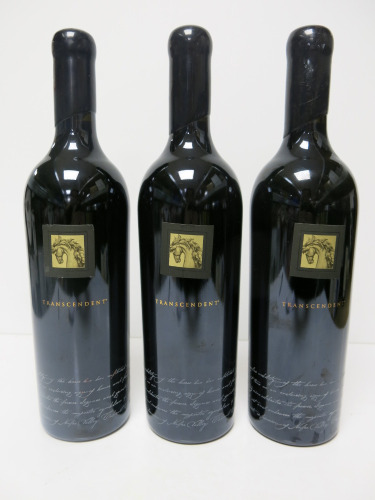3 x Bottles of Transcendent Black Stallion Cabernet Sauvignon Red Wine, 2013, 750ml.