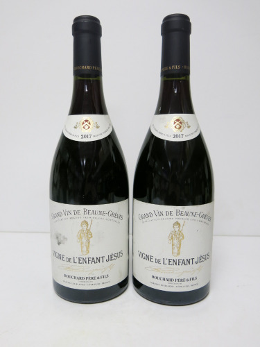 2 x Bottles of Vigne de L'Enfant Jesus Grand Vin de Beaune-Greves Red Wine, 2017, 750ml.