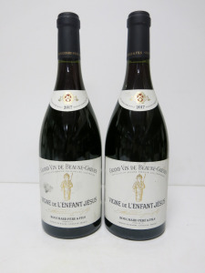 2 x Bottles of Vigne de L'Enfant Jesus Grand Vin de Beaune-Greves Red Wine, 2017, 750ml.