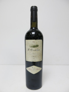 L'ermita Valles Vinyes Gran Vino de Guarda Red Wine, 2003, 750ml.