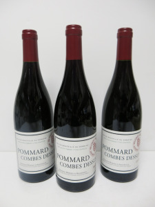 3 x Bottles of Pommard Combes Dessus Red Wine, 2018, 750ml.