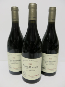 3 x Bottles of Camille Giroud Vosne-Romanee Les Chanlandins Red Wine, 2021, 750ml.