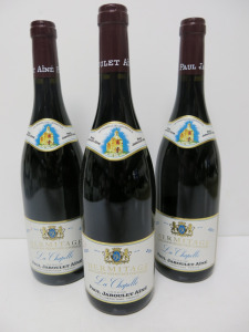 3 x Bottles of Paul Jaboulet Aine La Chapelle Red Wine, 2011, 750ml.