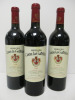 3 x Bottles of Chateau Canon La Gaffeliere Grand Cru Red Wine, 1999, 750ml.