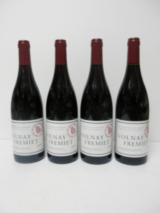 4 x Volnay Fremiet Appellation Volnay 1er Cru Controlee Red Wine, 2016, 750ml.