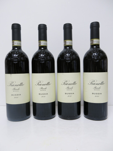 4 x Trunotto Barolo Bussia Red Wine, 2021, 750ml.