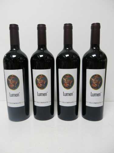 4 x Lumen Illuminati Controguerra Red Wine, 2017, 750ml.