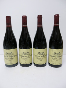 4 x Chateau des Jacques Moulin-a-Vent Red Wine, 2021, 750ml.