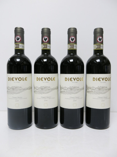 4 x Dievole Chianti Classico Red Wine, 2017, 750ml.