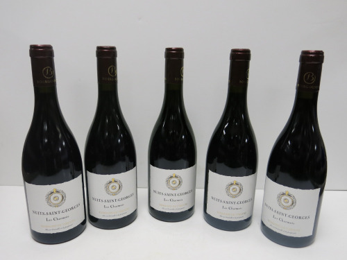 5 x Domaine de Virvane Nuits Saint Georges Les Charmois Red Wine, 750ml.