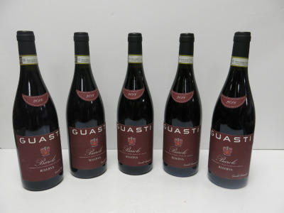 5 x Guasti Barolo Riserva Red Wine, 2018, 750ml.