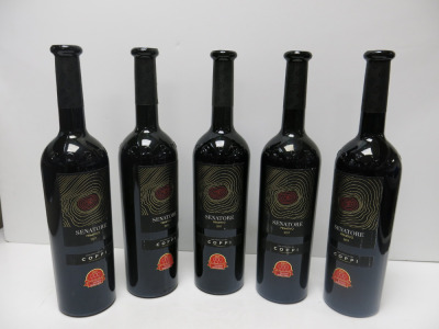 5 x Senatore Primitvo Coppi Red Wine, 2017, 750ml.