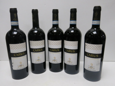 5 x Carus Primitivo Di Manduria Dop Red Wine, 2022, 750ml.