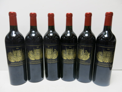 6 x Chateau Palmer Mis En Bouteille Au Chateau Margaux Red Wine, 2011, 750ml.