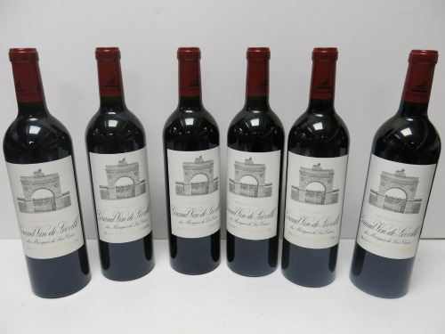 6 x Saint Julien Medoc Grand Vin de Leoville Recolte Red Wine, 2011, 750ml.
