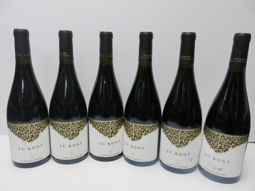 6 x Lu Kont Il Conte Villa Prandone Marche Red Wine, 2018, 750ml.