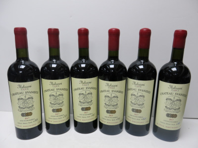 6 x Mukuzani Chateau Svanidze Red Wine, 2017, 750ml.