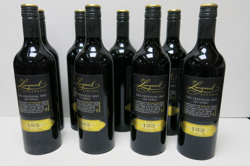 8 x Langmeil Barossa The Freedom Shiraz Red Wine, 2017, 750ml.
