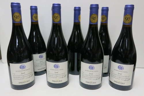 8 x Aconcagua Costa Syrah Errazuriz Red Wine, 2018, 750ml.