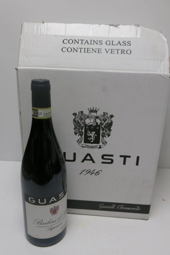 Box of 6 x Guasti Barbera D'Asti Superiore Red Wine, 2022, 750ml.