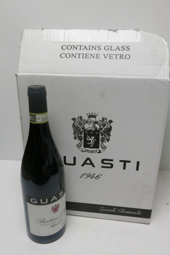 Box of 6 x Guasti Barbera D'Asti Superiore Red Wine, 2022, 750ml.