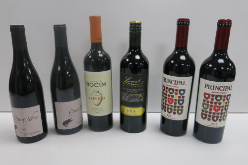 Collection of 6 x World Wide Wines to Include: 2 x Dainel Twardowski Ardoise Pinot Noir 2016, 2 x Principle Grande Reserva 2012, 1 x Herdade Do Rocim Amphora 2024 & 1 x Langmeil Barossa The Freedom Shiraz 2017.