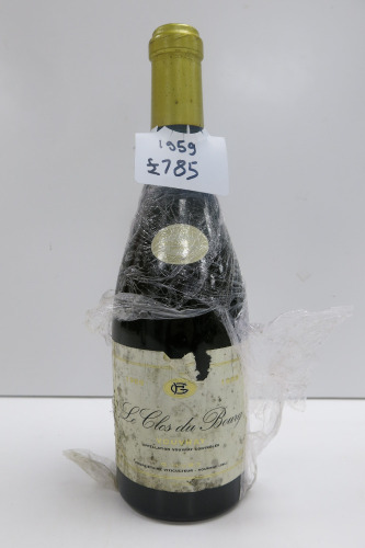 G.Huet Le Clos de Bourg Vouvray White Wine, 1959, 750ml.