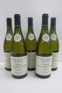 5 x William Fevre Chablis Grand Cru White Wine, 2021, 750ml.