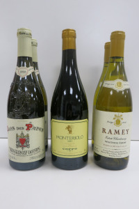 6 x Bottles of White Wine to Include: 2 x Clos des Papes Chateauneuf du Pape 2020, 2 x Ramey Russian River Valley Estate Chardonnay 2016 & 2 x Monteriolo Coppo Chardonnay.