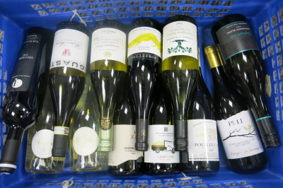12 x Assorted Bottles of White Wine (As Pictured/Viewed).