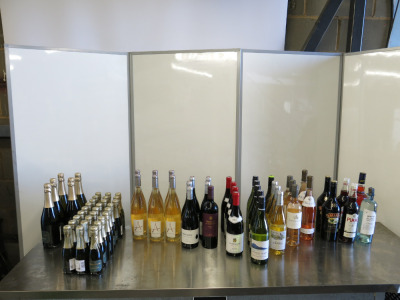 126 x Bottles of Wines, Spirits, Prosceecco & Beers to Include: 5 x Prosecco 750ml, 27 x Prosceco 200ml, 14 x Assorted Bottles of Rose, 750ml, 10 x Bottles of Assorted Red Wine 750ml, 6 x Bottles of Assorted White Wine, 750ml , 6 x Assorted Bottles of Spi